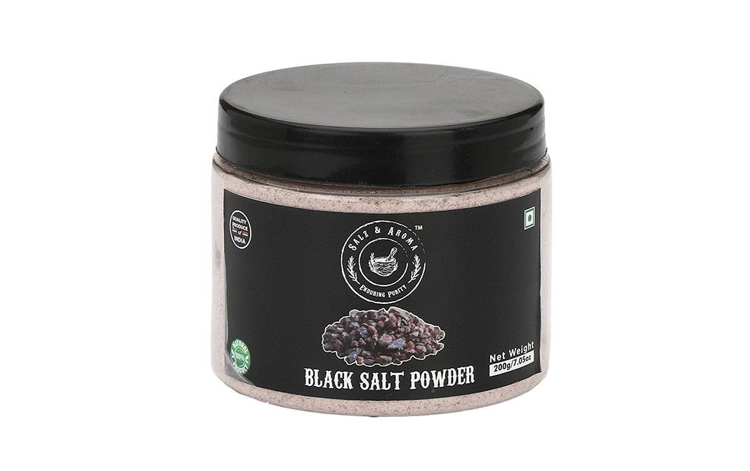 Salz & Aroma Black Salt Powder   Plastic Jar  100 grams